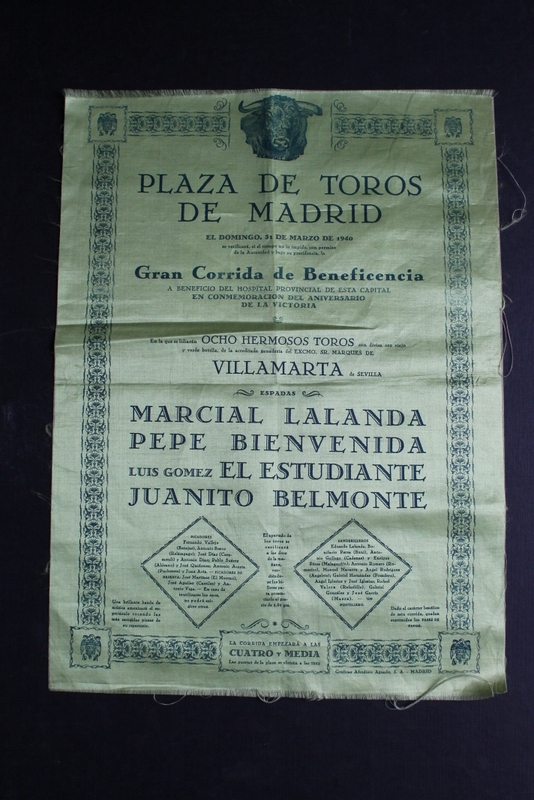 Cartel de toros de Madrid. 31 de marzo de 1940.