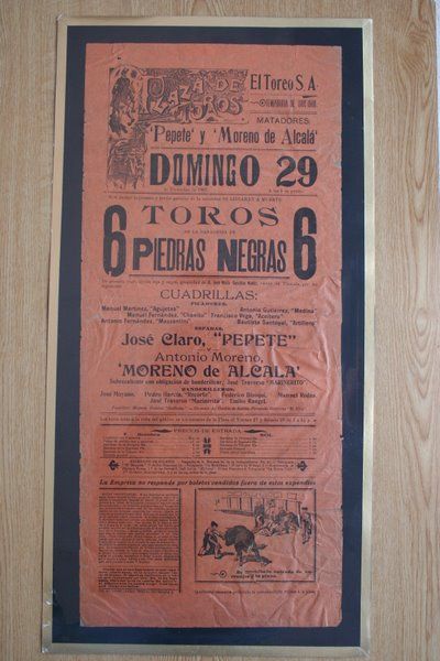 Cartel de toros de México. El Toreo.