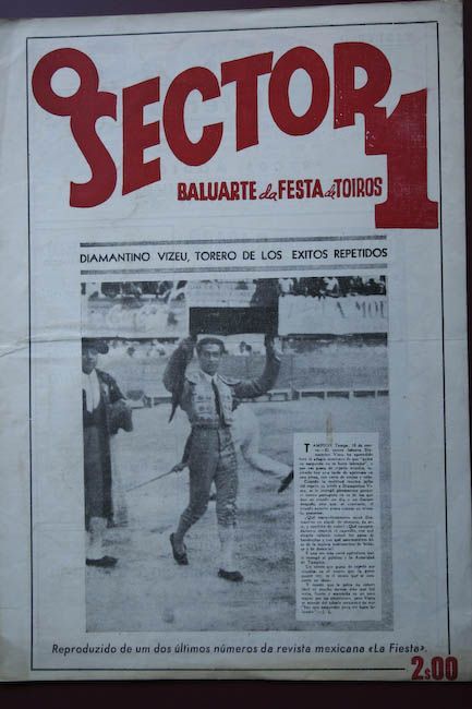 O Sector 1. Baluarte da Festa de Toiros. Nº 41.- II Série-3º. Ano. 1 de Fevereiro de 1949. Diamantino vizeu, torero de los éxitos repetidos.