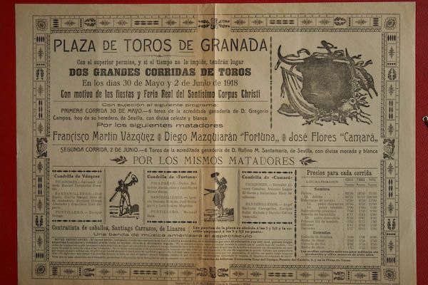 Cartel de toros de Granada