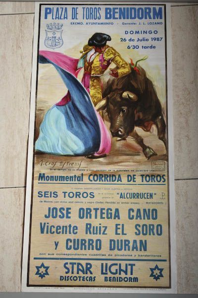 Cartel de toros de Benidorm