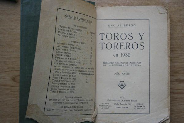 Toros y toreros en 1932. Resumen crítico-estadístico de la temporada taurina.