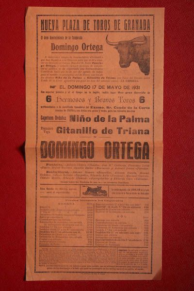 Cartel de toros de Granada