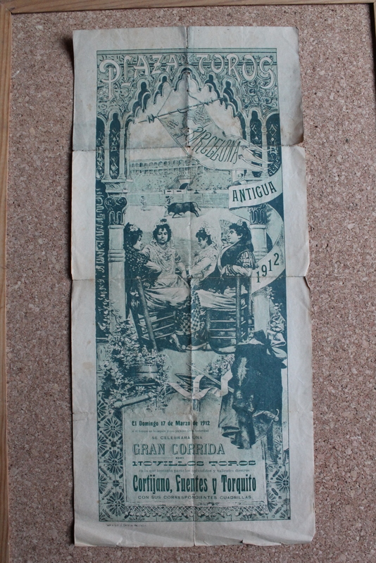 Cartel de toros de Barcelona (Antigua). 17 de marzo de 1912. 