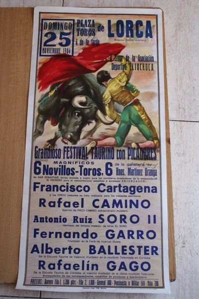 Cartel de toros de Lorca. 