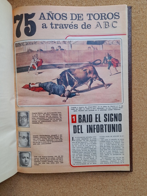 75 Años de toros a través de ABC.