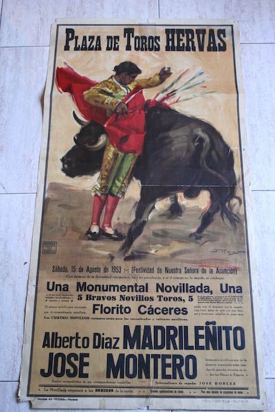 Cartel de toros de Hervás