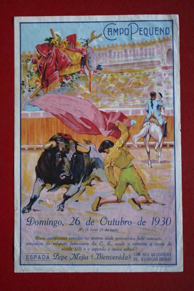 Cartel de toros de Campo Pequeño