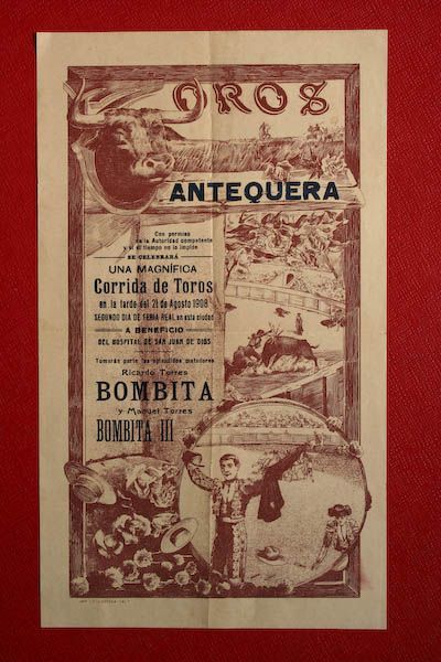 Cartel de toros de Antequera