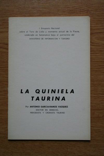 La quiniela taurina.