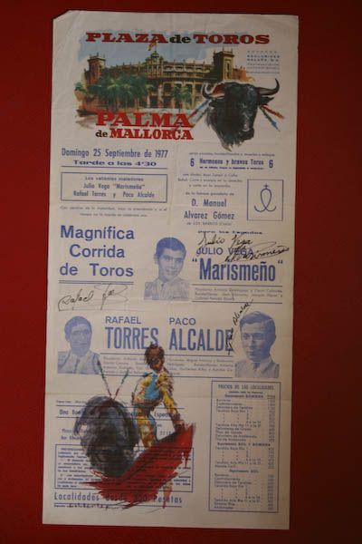 Cartel de toros de Palma de Mallorca