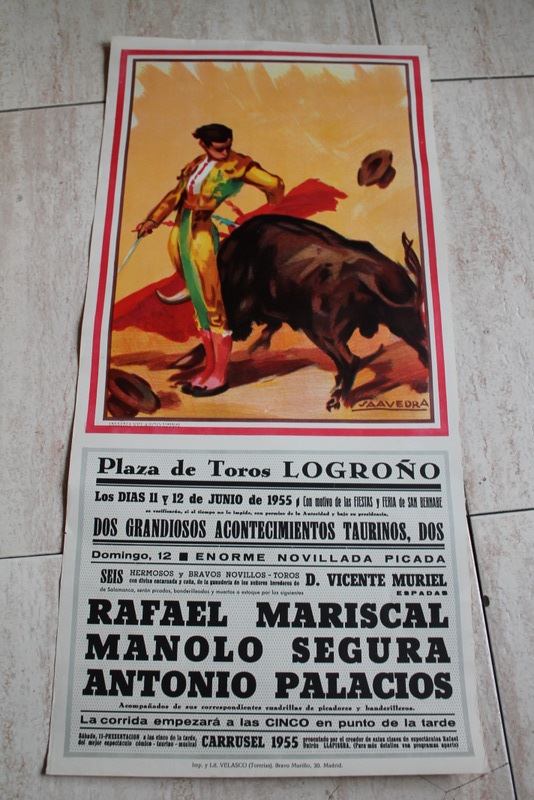 Cartel de toros de Logroño. 11 y 12 de junio de 1955.