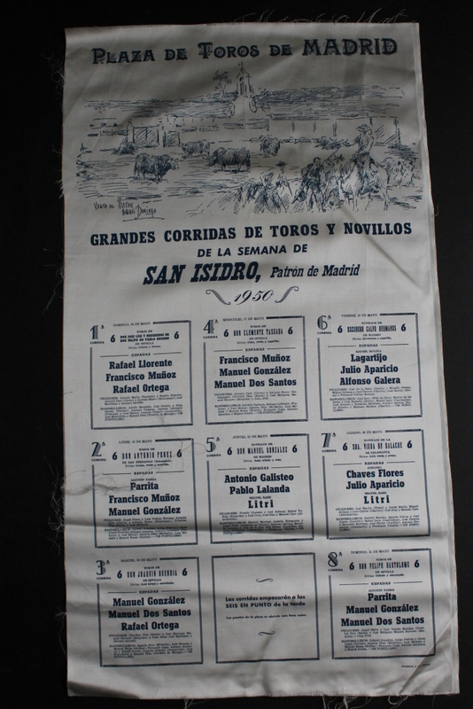Cartel de toros de Madrid. San Isidro 1950.
