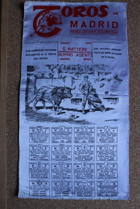 Cartel de toros de Madrid. Feria de San Isidro 1967.