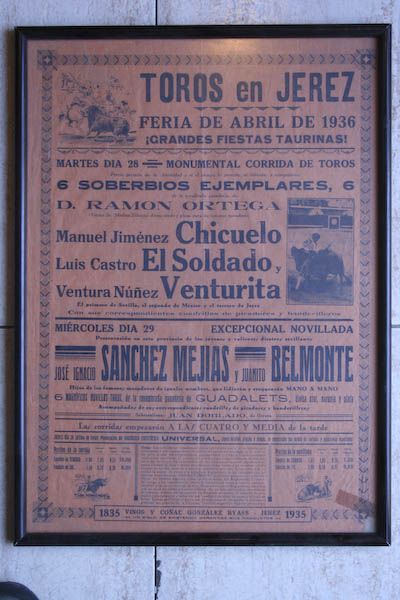 Cartel de toros de Jerez