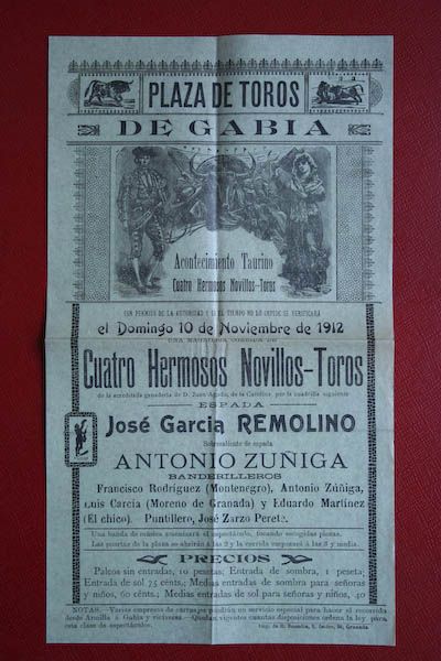 Cartel de toros de Gabia