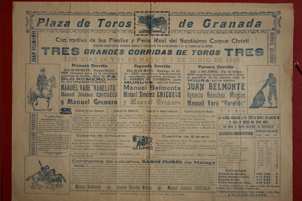 Cartel de toros de Granada