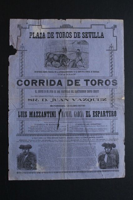 Cartel de toros de Sevilla. 16 de junio de 1892.