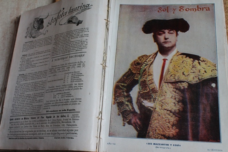 Sol y Sombra. Semanario taurino ilustrado. Año 1903. Números 318, 1 de enero, a 378, 24 de diciembre.