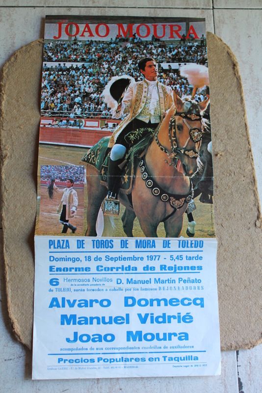 Cartel de toros de Mora de Toledo. 18 de septiembre de 1977.