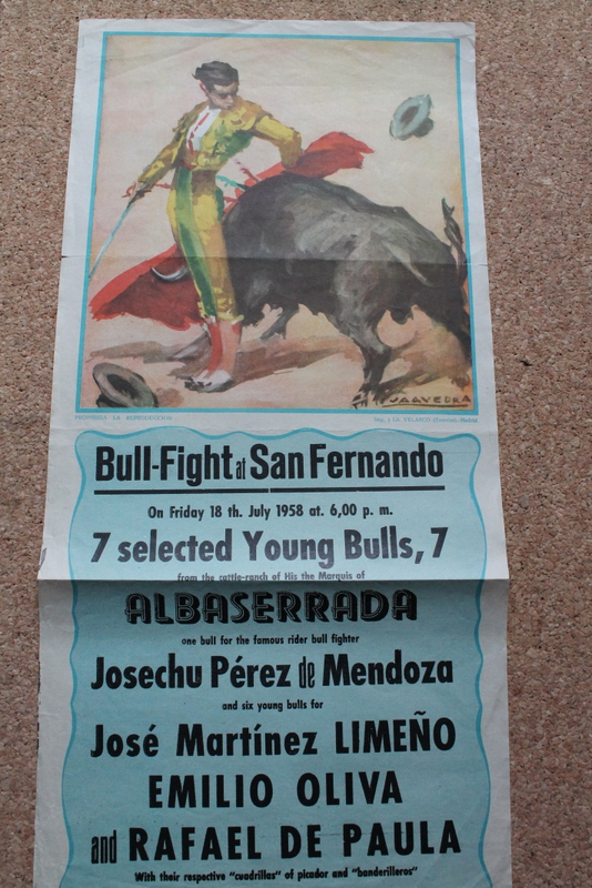 Cartel de toros de San Fernando. 18 de julio de 1958. 