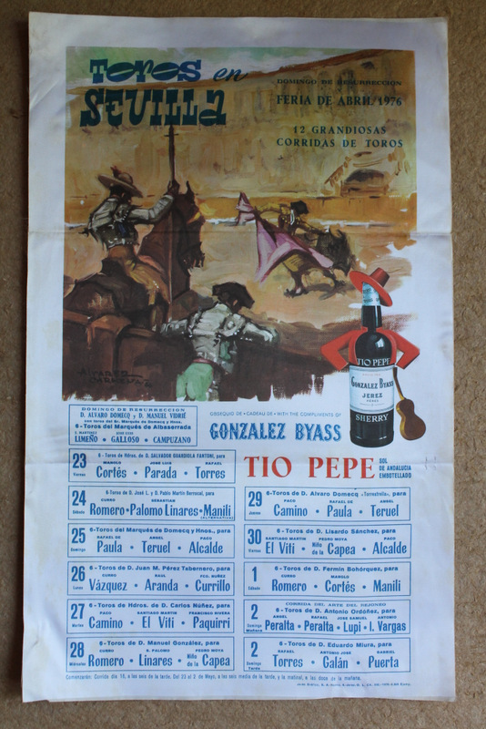 Cartel de toros de Sevilla. Feria de Abril de 1976.