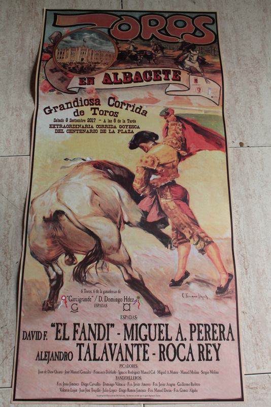 Cartel de toros de Albacete. 9 de septiembre de 2017. Extraordinaria corrida goyesca del centenario de la plaza.