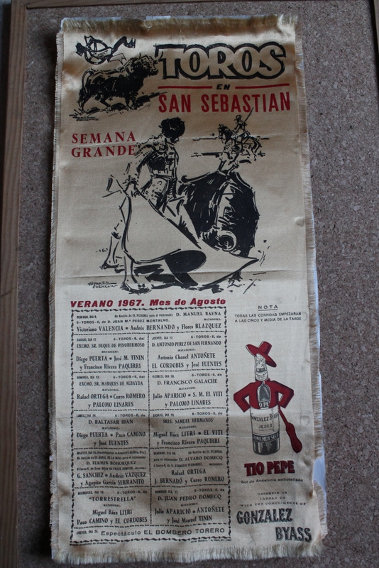 Cartel de toros de San Sebastián. Semana Grande. Días 6 al 27 de agosto de 1967.