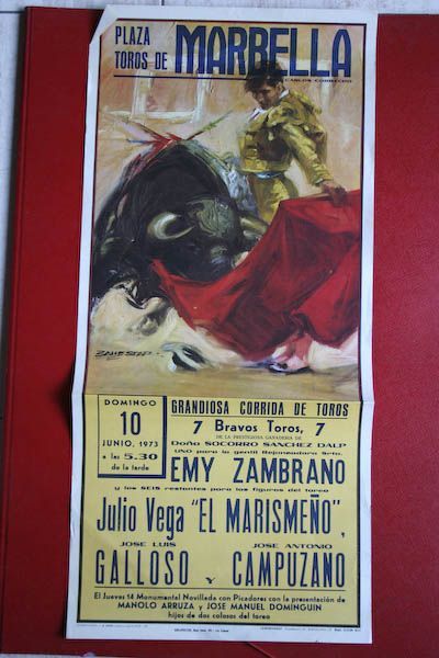 Cartel de toros de Marbella