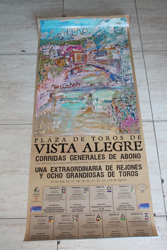 Cartel de toros de Bilbao 2008. Plaza de Toros de Vista Alegre. Días 16 al 24 de agosto de 2008.