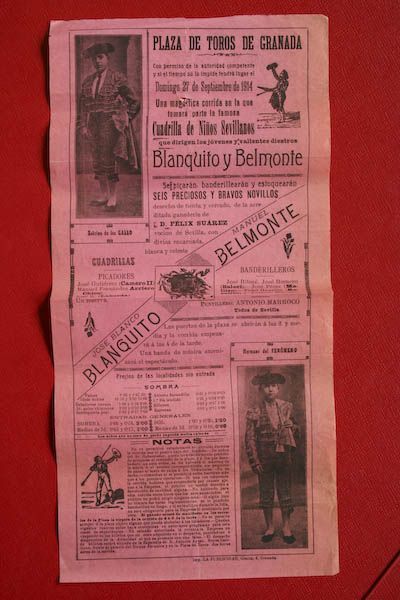 Cartel de toros de Granada