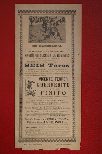 Cartel de toros de Barcelona