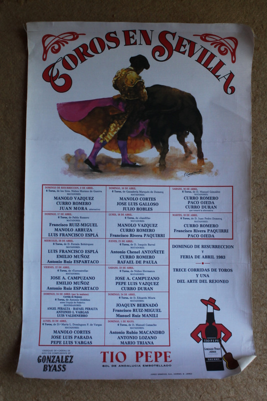 Cartel de toros de Sevilla. 3 de abril a 1 de mayo de 1983.