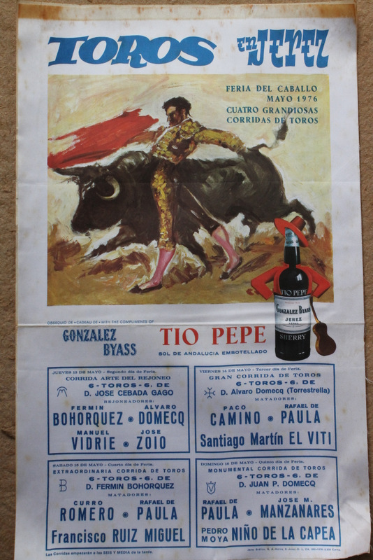 Cartel de toros de Jerez. Mayo de 1976.