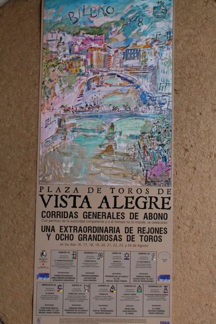Cartel de toros de Bilbao 2008. Plaza de Toros de Vista Alegre. Días 16 al 24 de agosto de 2008.