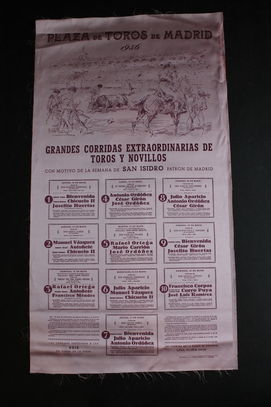 Cartel de toros de Madrid. San Isidro 1956.