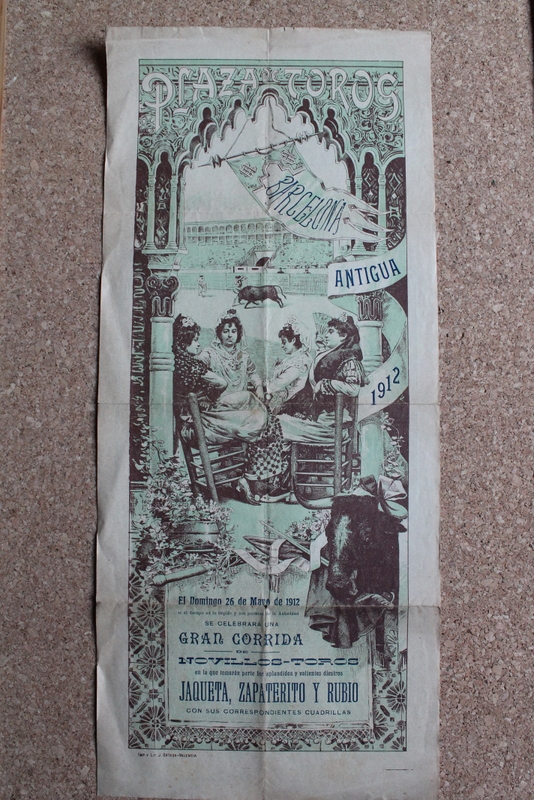 Cartel de toros de Barcelona (Antigua). 26 de mayo de 1912. 