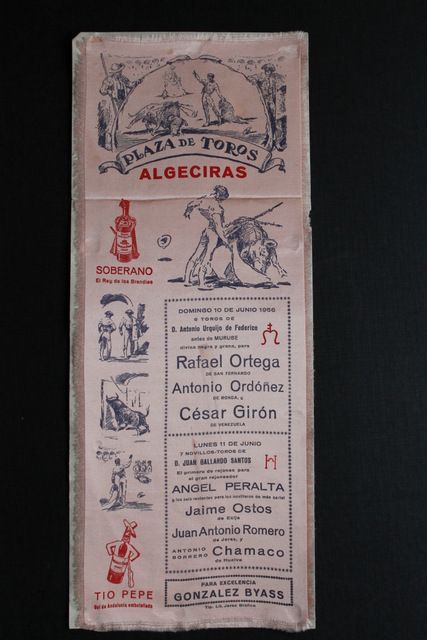 Cartel de toros de Algeciras. 10 de junio de 1956. 