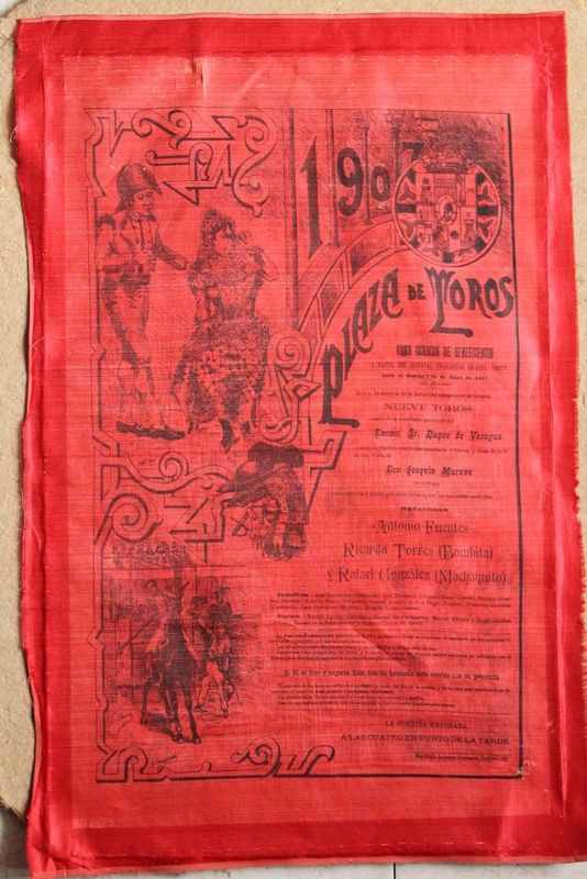 Cartel de toros de Madrid. Gran Corrida de Beneficencia a favor del Hospital Provincial de esta Corte. 19 de mayo de 1907.