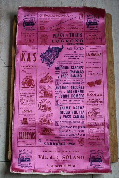 Catel de toros de Logroño. Ferias y Fiestas de San Mateo 1960.