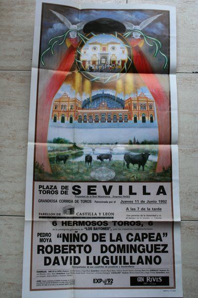 Cartel de toros de Sevilla. 1992.