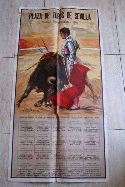 Cartel de toros de Sevilla. 1989.