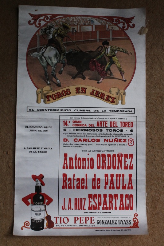 Cartel de toros de Jerez. Corrida del arte del toreo, 15 de julio de 1979.