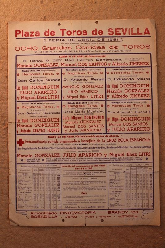 Cartel de toros de 