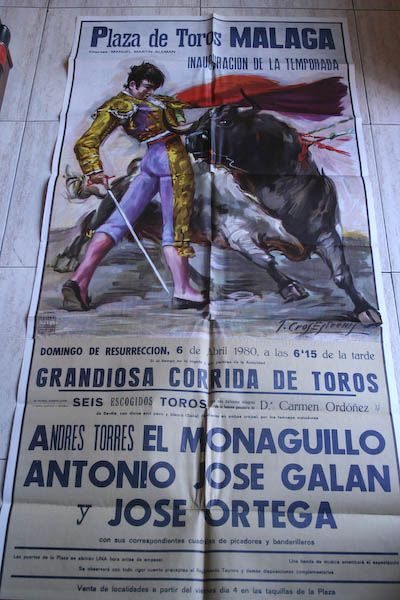 Cartel de toros de Málaga