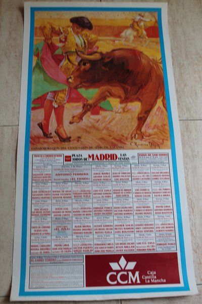 Cartel de toros de Madrid. Feria de San isidro 2003. 