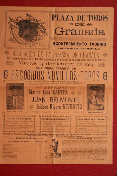 Cartel de toros de Granada