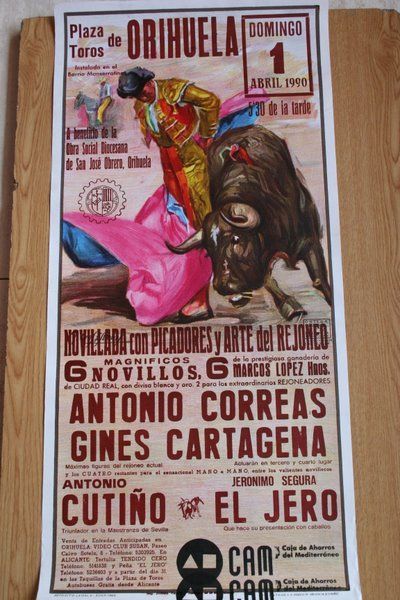 Cartel de toros de Orihuela. 