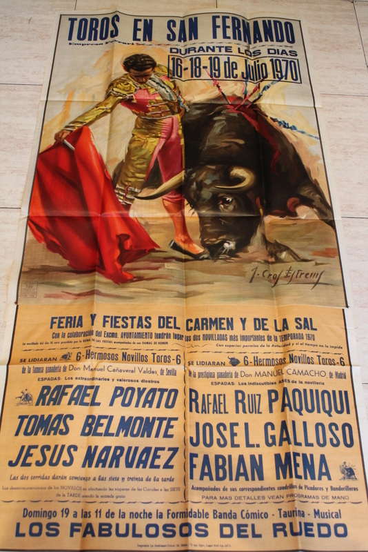 Cartel de toros de San Fernando. 16 y 18 de julio de 1970.