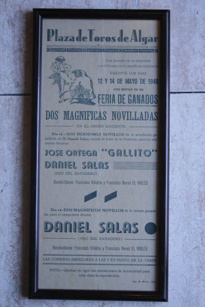Cartel de toros de Algar